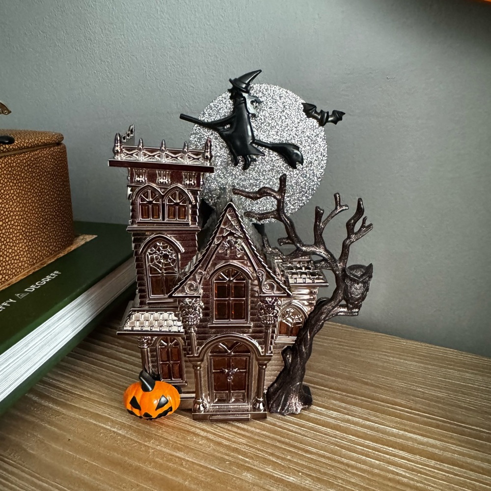 Haunted House with Flying Witch Nightlight Wallflower Bath & Body Works Plug In